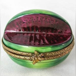 Limoges Porcelain Boxes watermelon with slice